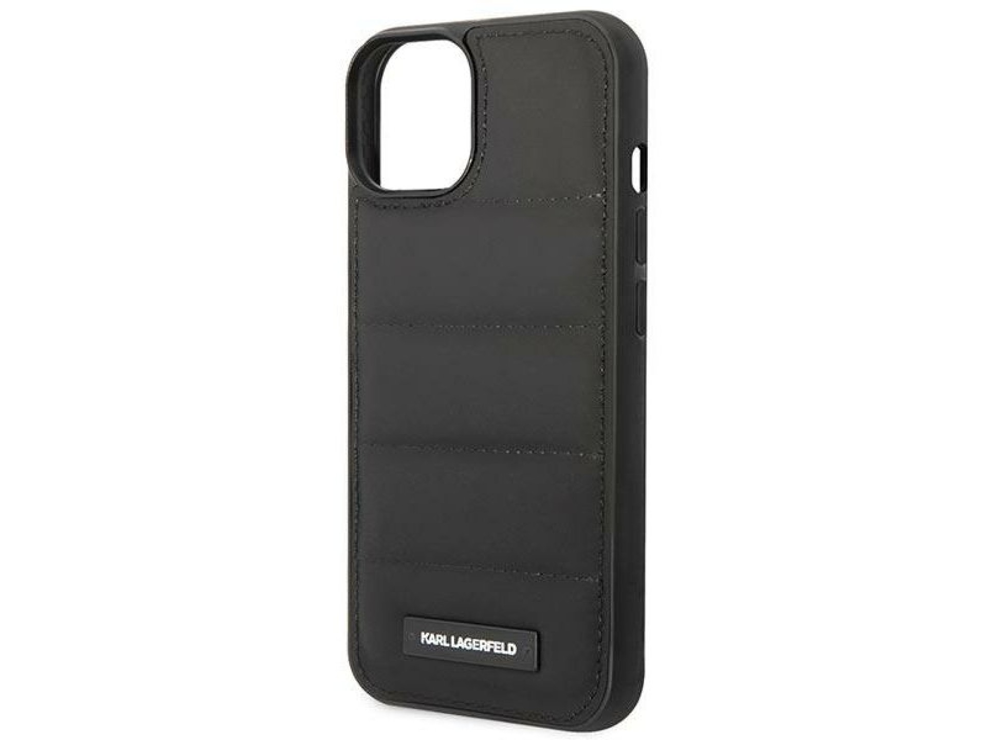 Capa Karl Lagerfeld Puffy Elongated Logo para iPhone 14 Plus - Preta