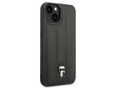 Karl Lagerfeld Puffy Ikonik Pin Case for iPhone 14 Plus - Black Karl Lagerfeld Puffy Ikonik Pin Case for iPhone 14 Plus - Black