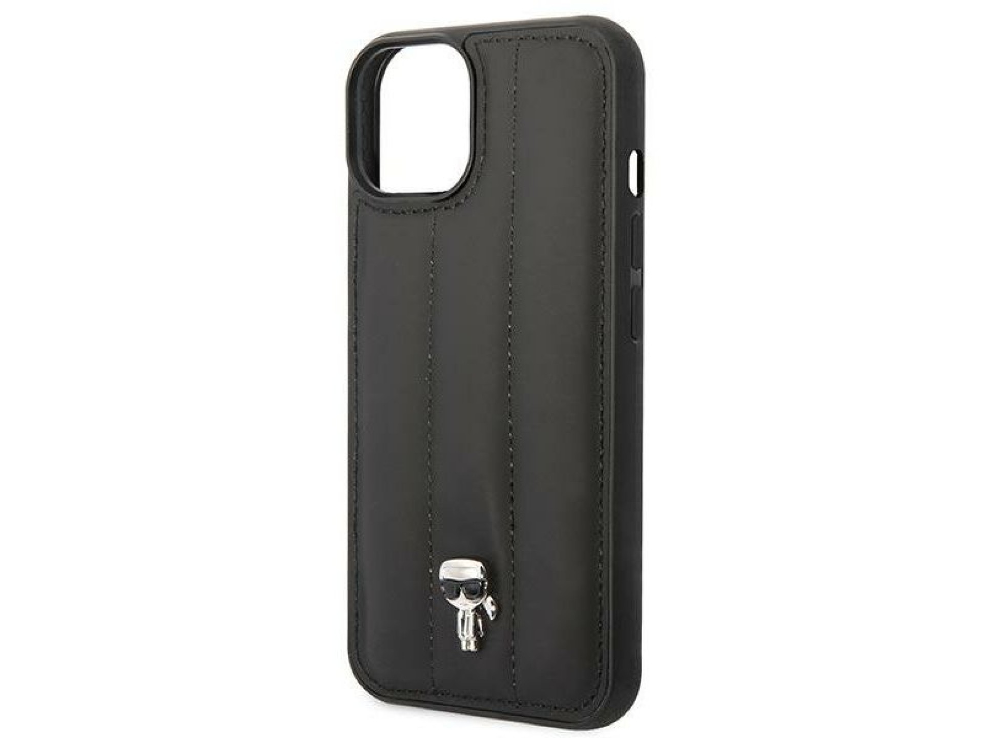 Karl Lagerfeld Puffy Ikonik Pin Case for iPhone 14 Plus - Black
