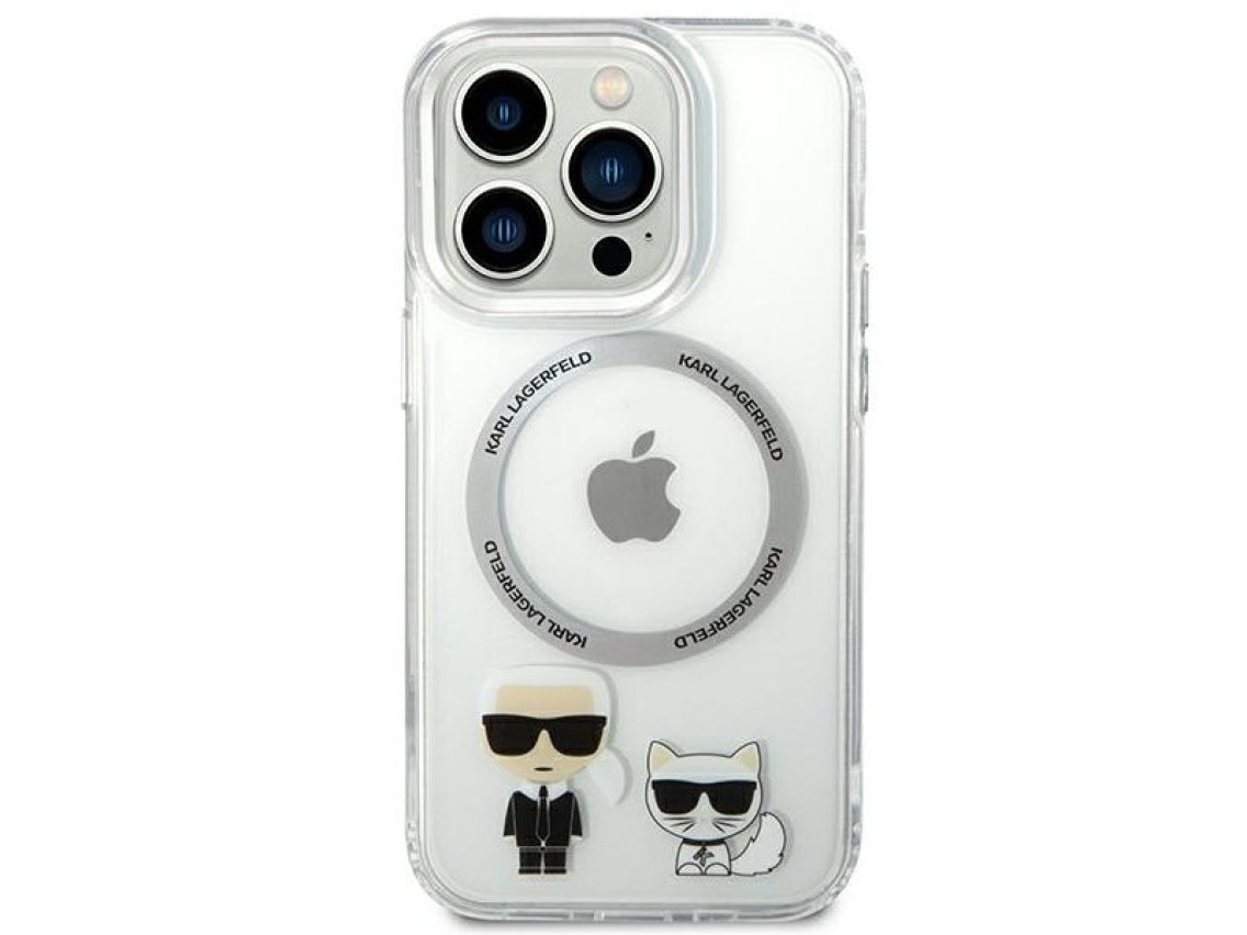 Karl Lagerfeld KLHMP14XHKCT iPhone 14 Pro Max 6.7" carcasa rígida transparente / transparente Karl &