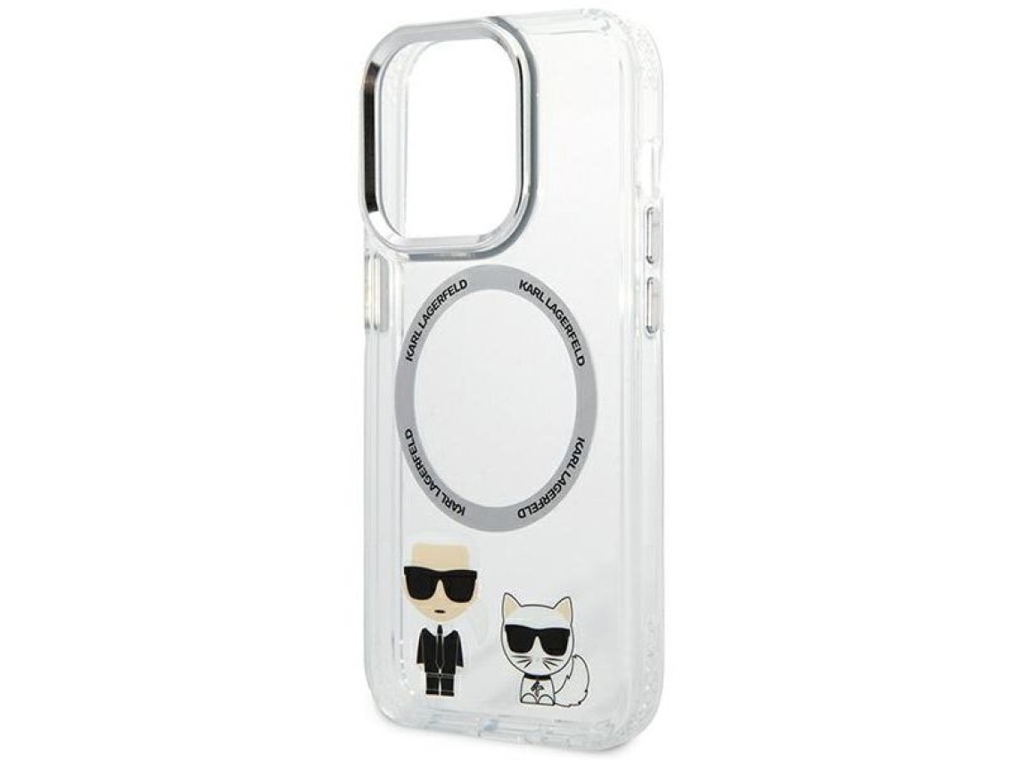 Karl Lagerfeld KLHMP14XHKCT iPhone 14 Pro Max 6.7" carcasa rígida transparente / transparente Karl &