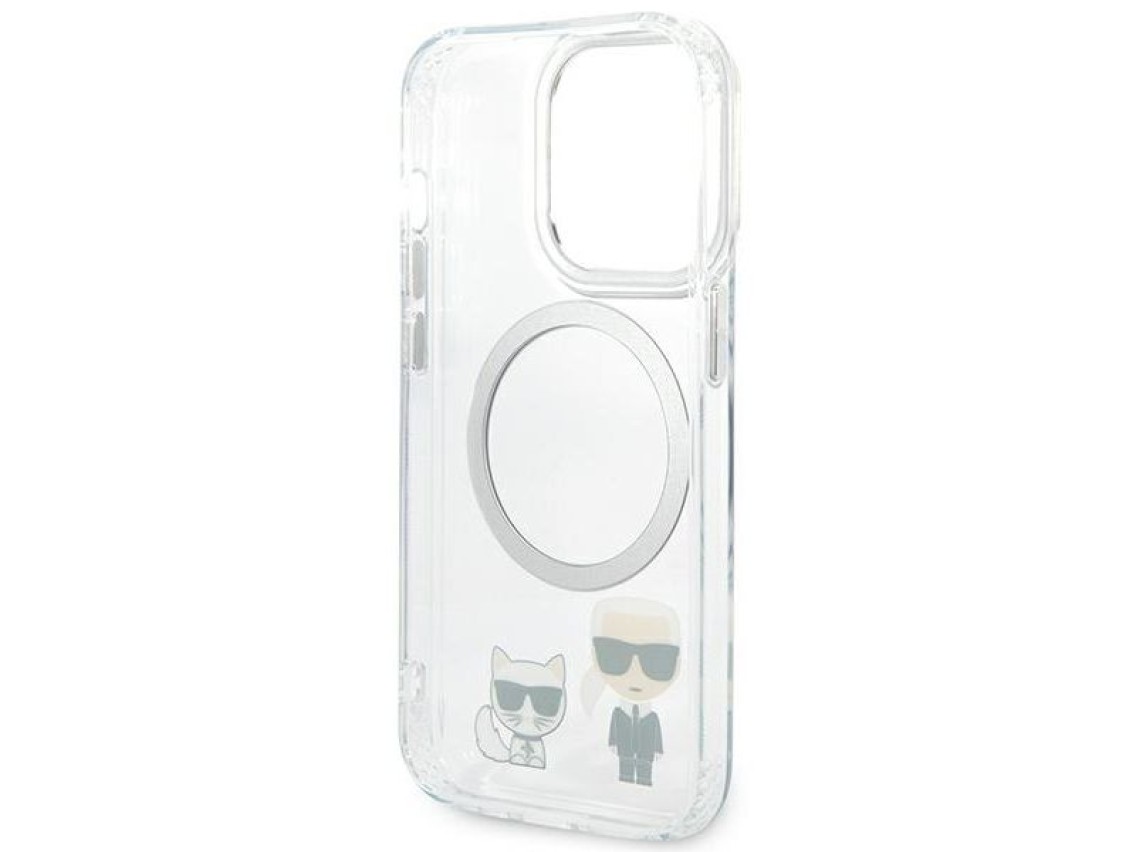 Karl Lagerfeld KLHMP14XHKCT iPhone 14 Pro Max 6.7" carcasa rígida transparente / transparente Karl &