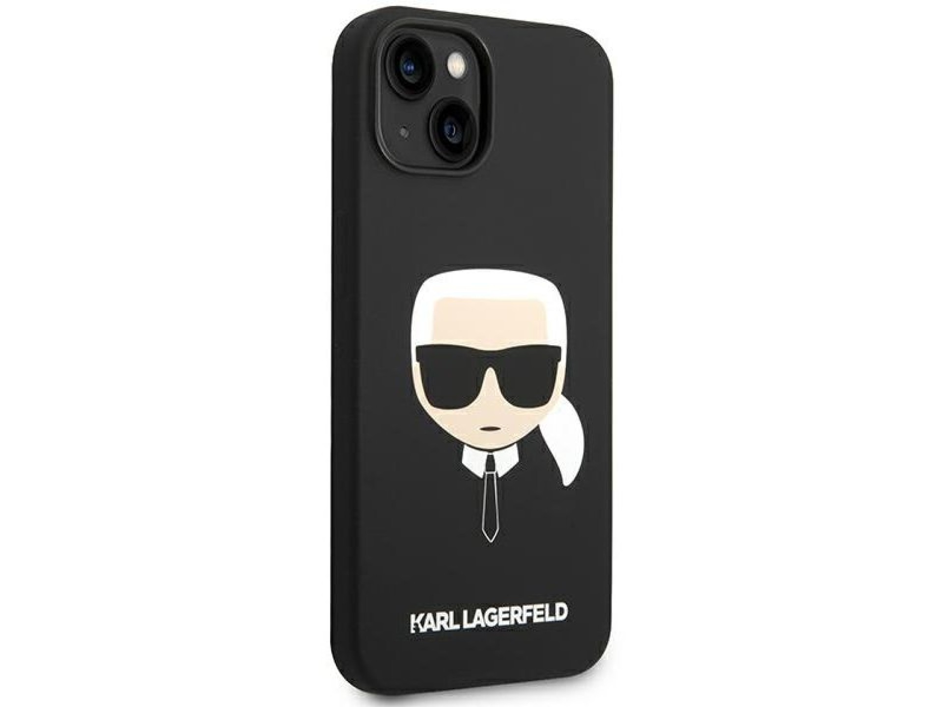 Karl Lagerfeld Silicone Karl's Head MagSafe case for iPhone 14 Plus - black