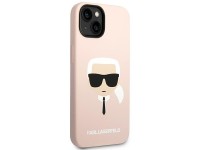 Karl Lagerfeld Silicone Karl's Head MagSafe Case for iPhone 14 Plus - Light Pink
