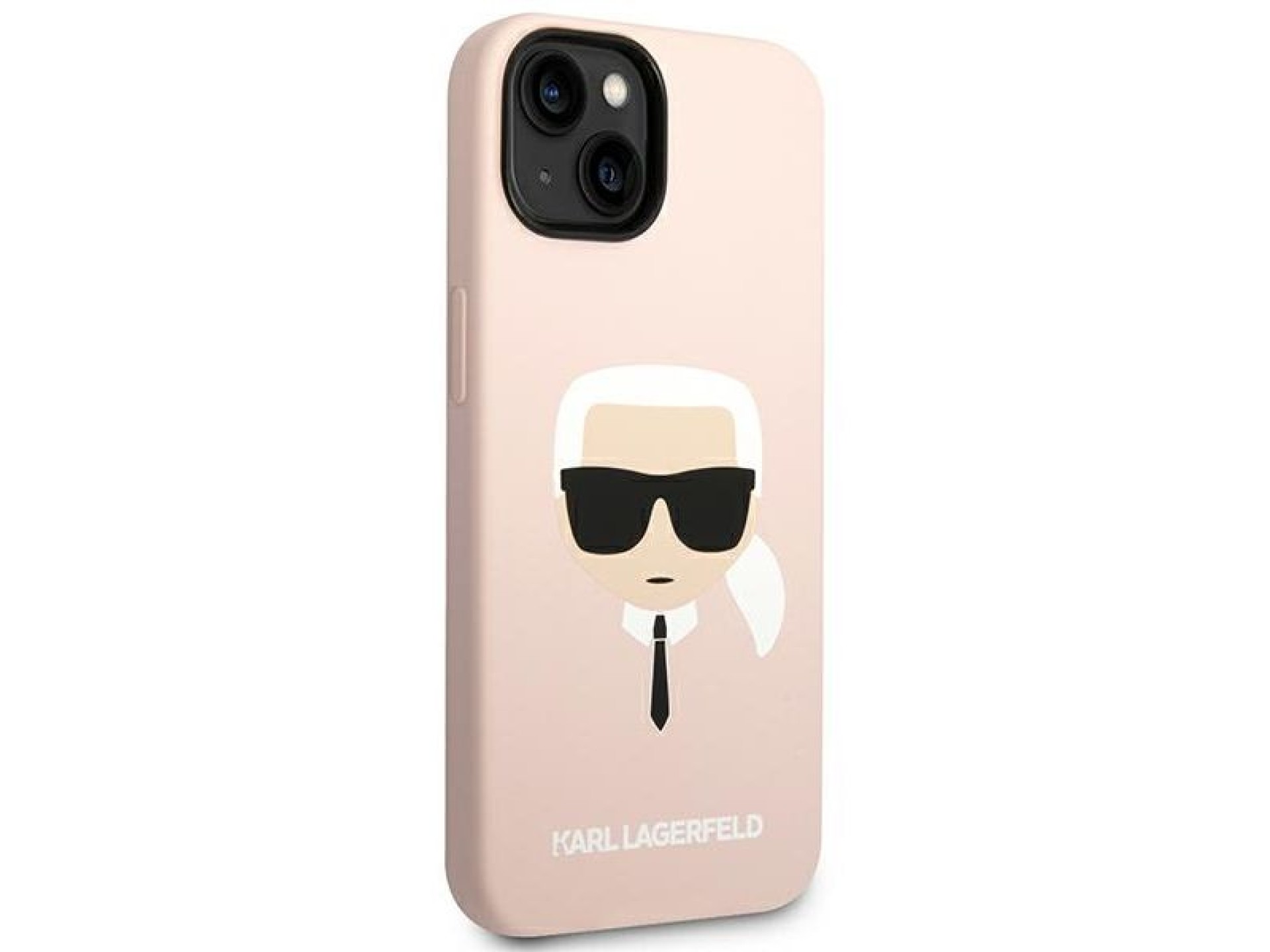 Karl Lagerfeld Silicone Karl's Head MagSafe Case for iPhone 14 Plus - Light Pink