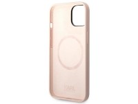 Karl Lagerfeld Silicone Karl's Head MagSafe Case for iPhone 14 Plus - Light Pink