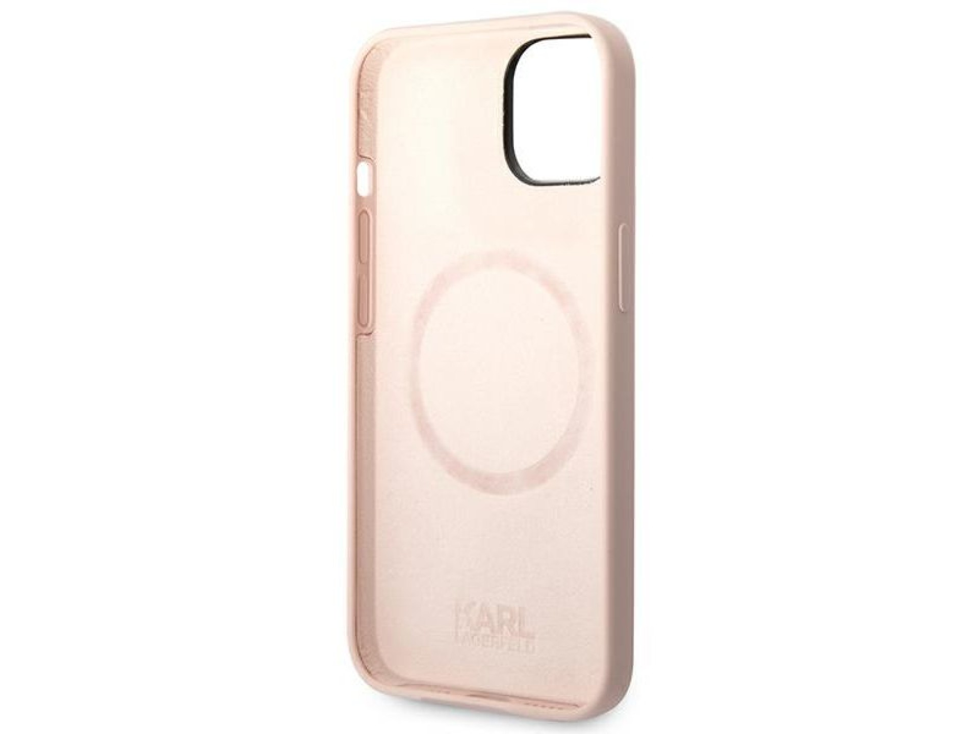 Karl Lagerfeld Silicone Karl's Head MagSafe Case for iPhone 14 Plus - Light Pink