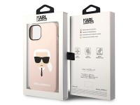 Karl Lagerfeld Silicone Karl's Head MagSafe Case for iPhone 14 Plus - Light Pink