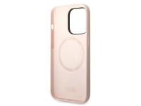 Funda rígida Karl Lagerfeld KLHMP14LSLKHLP para iPhone 14 Pro de 6,1 pulgadas, color rosa claro/sili Funda rígida Karl Lagerfeld KLHMP14LSLKHLP para iPhone 14 Pro de 6,1 pulgadas, color rosa claro/sili
