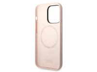 Capa rígida Karl Lagerfeld KLHMP14XSLKHLP para iPhone 14 Pro Max 6.7" rosa claro / Silicone rosa cla Capa rígida Karl Lagerfeld KLHMP14XSLKHLP para iPhone 14 Pro Max 6.7" rosa claro / Silicone rosa cla