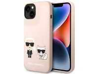 Karl Lagerfeld KLHMP14SSSKCI iPhone 14 6.1 "capa rígida rosa claro / silicone rosa claro Karl & Chou Karl Lagerfeld KLHMP14SSSKCI iPhone 14 6.1 "capa rígida rosa claro / silicone rosa claro Karl & Chou