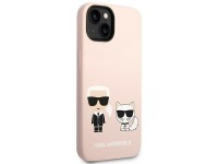 Karl Lagerfeld KLHMP14SSSKCI iPhone 14 6.1 "capa rígida rosa claro / silicone rosa claro Karl & Chou Karl Lagerfeld KLHMP14SSSKCI iPhone 14 6.1 "capa rígida rosa claro / silicone rosa claro Karl & Chou