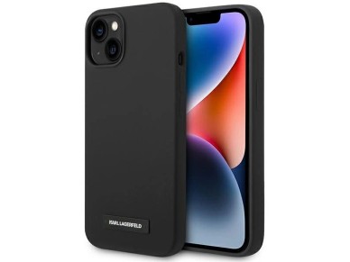 Funda rígida Karl Lagerfeld KLHMP14MSLMP1K para iPhone 14 Plus de 6,7" negra / Placa de silicona neg Funda rígida Karl Lagerfeld KLHMP14MSLMP1K para iPhone 14 Plus de 6,7" negra / Placa de silicona neg