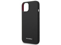Capa rígida preta com placa de silicone preta Karl Lagerfeld KLHMP14MSLMP1K para iPhone 14 Plus de 6 Capa rígida preta com placa de silicone preta Karl Lagerfeld KLHMP14MSLMP1K para iPhone 14 Plus de 6