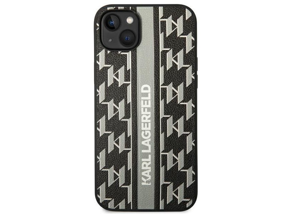 Karl Lagerfeld KLHCP14MPGKLSKG iPhone 14 Plus 6.7 "hardcase gray / gray Monogram Stripe