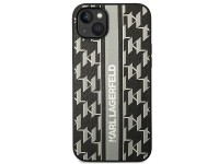 Karl Lagerfeld KLHCP14MPGKLSKG iPhone 14 Plus 6.7 "hardcase gray / gray Monogram Stripe Karl Lagerfeld KLHCP14MPGKLSKG iPhone 14 Plus 6.7 "hardcase gray / gray Monogram Stripe