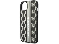 Karl Lagerfeld KLHCP14MPGKLSKG iPhone 14 Plus 6.7 "hardcase gray / gray Monogram Stripe Karl Lagerfeld KLHCP14MPGKLSKG iPhone 14 Plus 6.7 "hardcase gray / gray Monogram Stripe