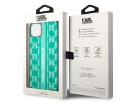 Karl Lagerfeld KLHCP14SPGKLSKN iPhone 14 6.1 "carcasa rígida verde / franja Monogram verde Karl Lagerfeld KLHCP14SPGKLSKN iPhone 14 6.1 "carcasa rígida verde / franja Monogram verde