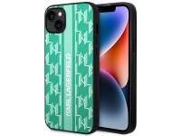 Karl Lagerfeld KLHCP14MPGKLSKN iPhone 14 Plus 6.7 "capa rígida verde / listra monograma verde Karl Lagerfeld KLHCP14MPGKLSKN iPhone 14 Plus 6.7 "capa rígida verde / listra monograma verde