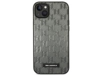 Karl Lagerfeld KLHCP14MSAKLHPG Capa rígida para iPhone 14 Plus de 6,7 polegadas cinza / Logotipo met Karl Lagerfeld KLHCP14MSAKLHPG Capa rígida para iPhone 14 Plus de 6,7 polegadas cinza / Logotipo met