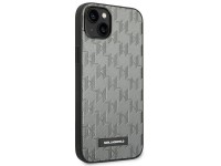 Karl Lagerfeld KLHCP14MSAKLHPG Capa rígida para iPhone 14 Plus de 6,7 polegadas cinza / Logotipo met Karl Lagerfeld KLHCP14MSAKLHPG Capa rígida para iPhone 14 Plus de 6,7 polegadas cinza / Logotipo met