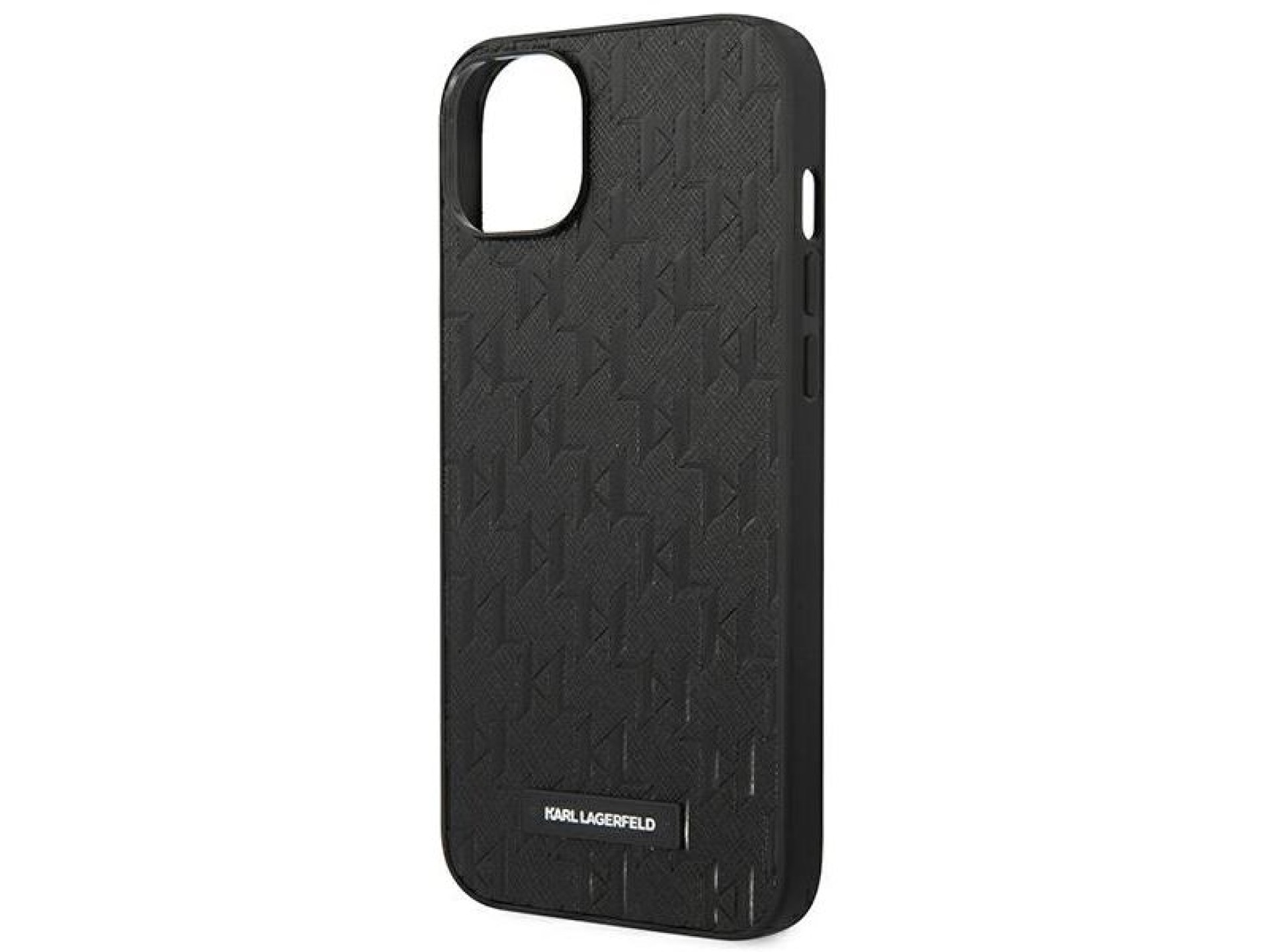 Karl Lagerfeld KLHCP14MSAKLHPK Capa rígida preta para iPhone 14 Plus de 6,7 polegadas com logotipo e