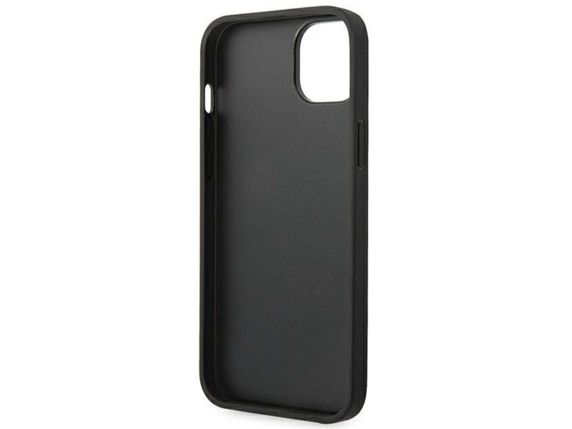Karl Lagerfeld KLHCP14MSAKLHPK Capa rígida preta para iPhone 14 Plus de 6,7 polegadas com logotipo e