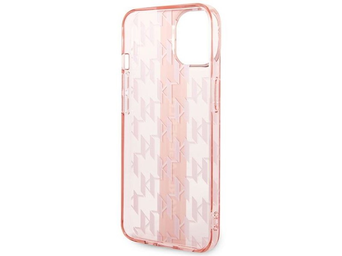 Karl Lagerfeld KLHCP14MHKLSPCP iPhone 14 Plus 6.7 "hardcase pink / pink Mono Vertical Stripe