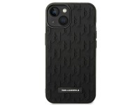 Funda con monograma 3D de Karl Lagerfeld para iPhone 14 Plus - Negra