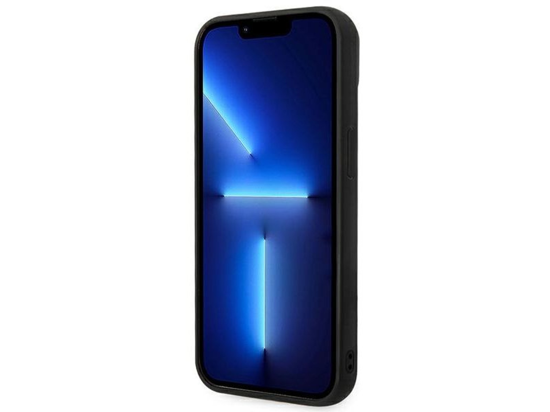 Funda con monograma 3D de Karl Lagerfeld para iPhone 14 Plus - Negra