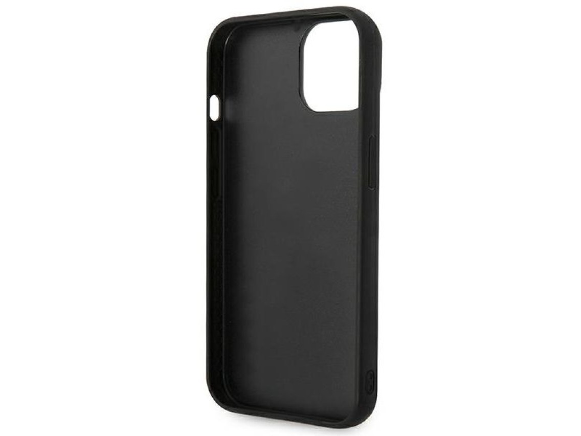 Funda con monograma 3D de Karl Lagerfeld para iPhone 14 Plus - Negra