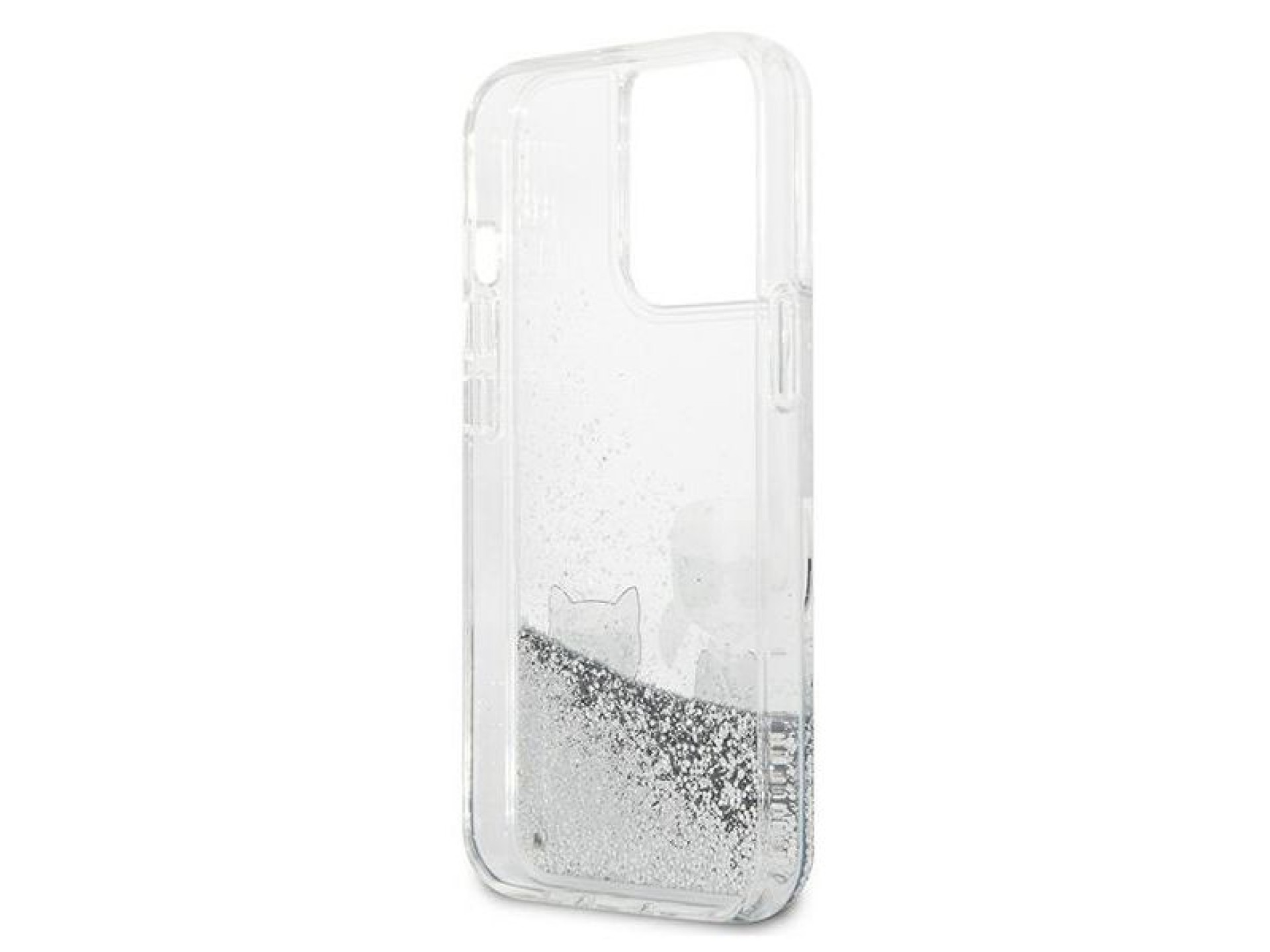 Funda Karl&Choupette de Karl Lagerfeld Liquid Glitter para iPhone 13 Pro / 13 de 6,1