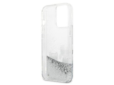 Karl Lagerfeld Liquid Glitter Karl&Choupette case for iPhone 13 Pro / 13 6.1" - silver Karl Lagerfeld Liquid Glitter Karl&Choupette case for iPhone 13 Pro / 13 6.1" - silver