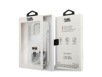 Funda Karl&Choupette de Karl Lagerfeld Liquid Glitter para iPhone 13 Pro / 13 de 6,1" - plateada Funda Karl&Choupette de Karl Lagerfeld Liquid Glitter para iPhone 13 Pro / 13 de 6,1" - plateada