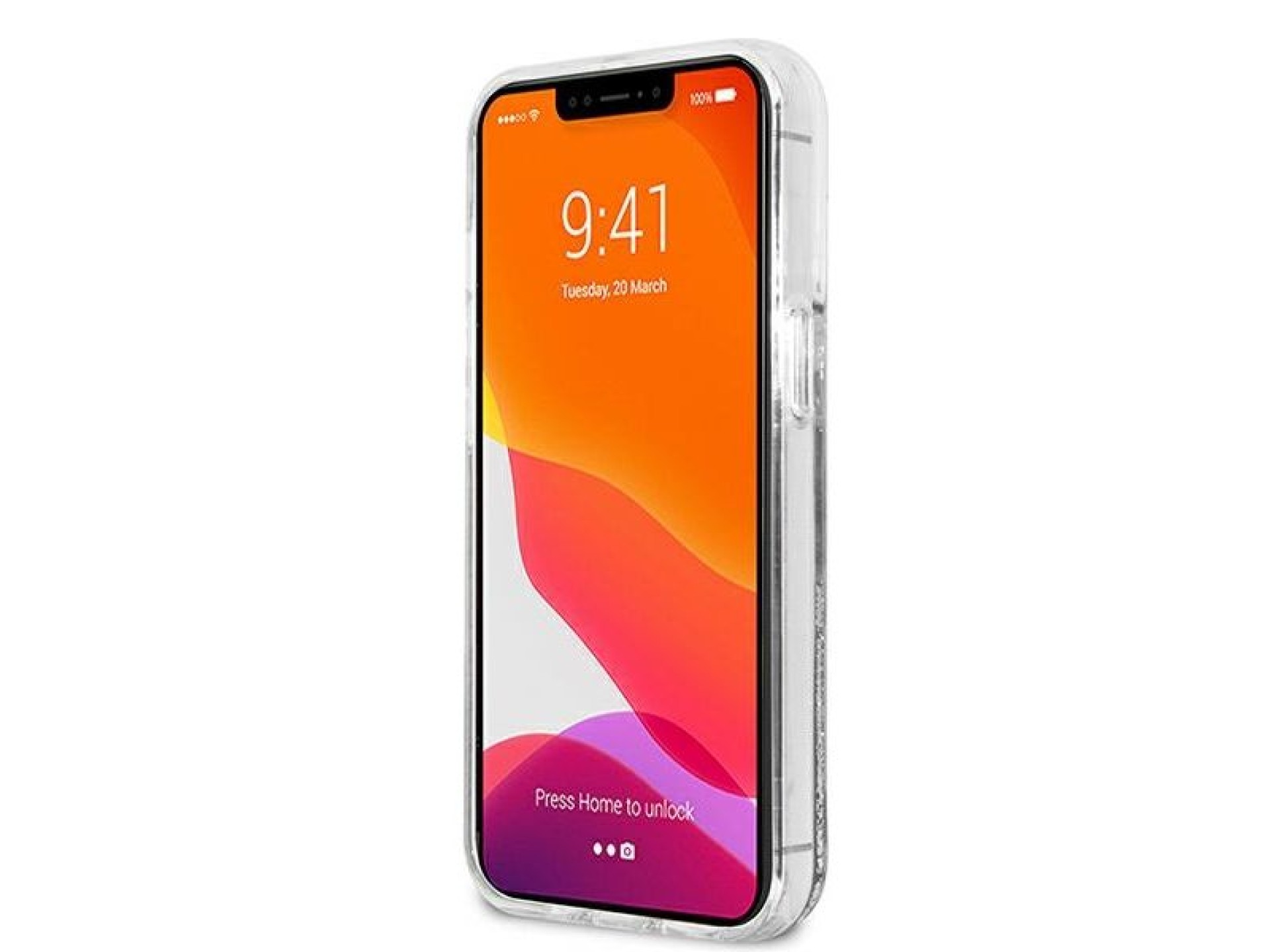 Funda Karl&Choupette con purpurina líquida de Karl Lagerfeld para iPhone 13 Pro Max de 6,7