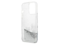 Funda Karl&Choupette con purpurina líquida de Karl Lagerfeld para iPhone 13 Pro Max de 6,7" - platea Funda Karl&Choupette con purpurina líquida de Karl Lagerfeld para iPhone 13 Pro Max de 6,7" - platea