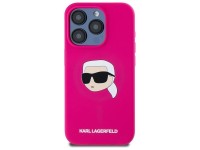 Capa rígida de silicone Karl Lagerfeld KLHMP15XSKHPPLF para iPhone 15 Pro Max 6.7" fúcsia/fúcsia com Capa rígida de silicone Karl Lagerfeld KLHMP15XSKHPPLF para iPhone 15 Pro Max 6.7" fúcsia/fúcsia com