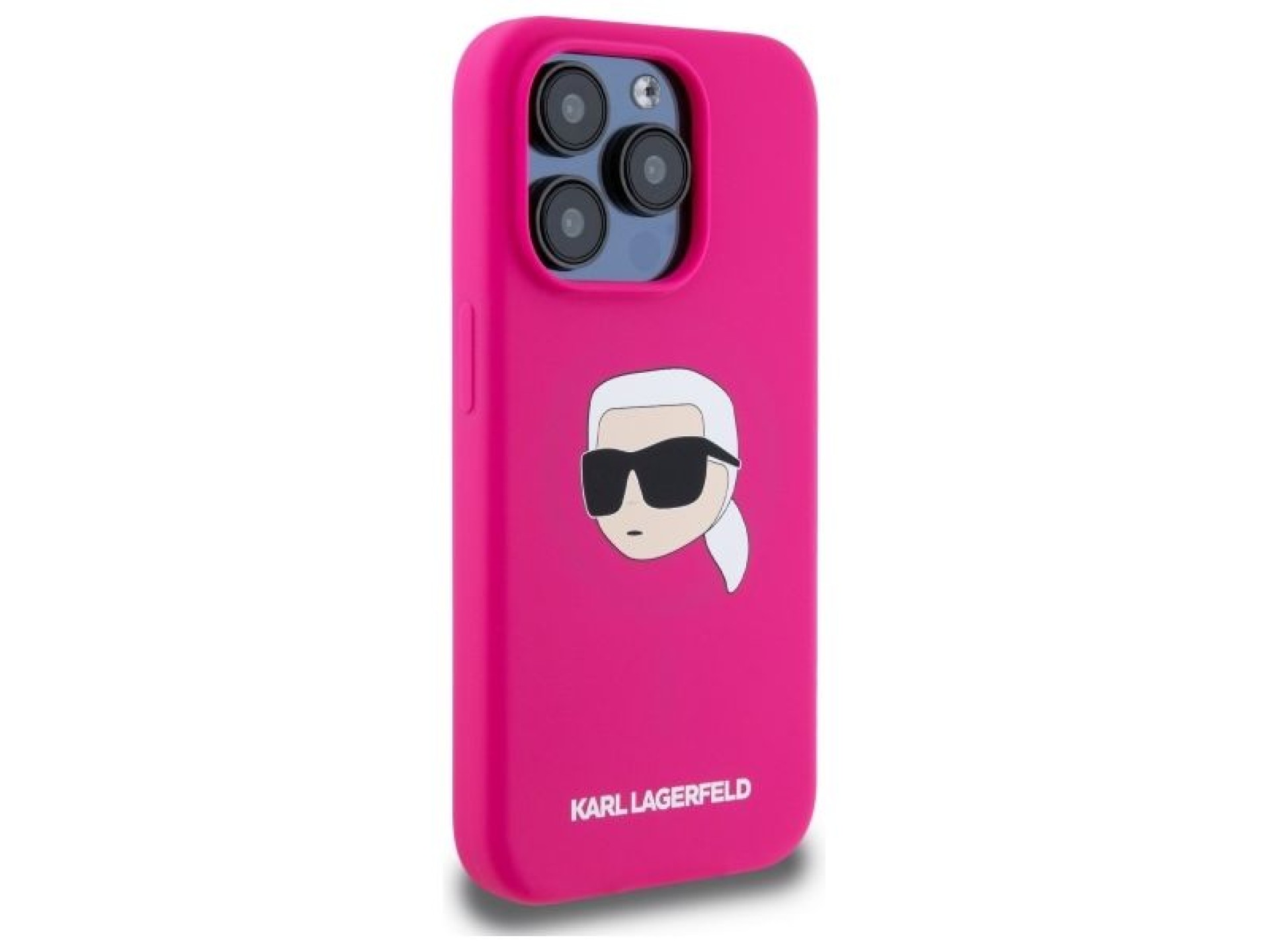 Capa rígida de silicone Karl Lagerfeld KLHMP15XSKHPPLF para iPhone 15 Pro Max 6.7