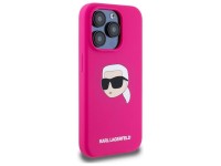 Capa rígida de silicone Karl Lagerfeld KLHMP15XSKHPPLF para iPhone 15 Pro Max 6.7" fúcsia/fúcsia com Capa rígida de silicone Karl Lagerfeld KLHMP15XSKHPPLF para iPhone 15 Pro Max 6.7" fúcsia/fúcsia com