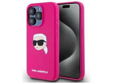 Karl Lagerfeld KLHMP15XSKHPPLF iPhone 15 Pro Max 6.7" fuchsia/fuschia hardcase Silicone Karl Head Pr Karl Lagerfeld KLHMP15XSKHPPLF iPhone 15 Pro Max 6.7" fuchsia/fuschia hardcase Silicone Karl Head Pr