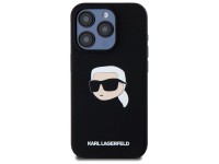Capa rígida de silicone com estampa da cabeça de Karl Lagerfeld KLHMP15LSKHPPLK para iPhone 15 Pro 6 Capa rígida de silicone com estampa da cabeça de Karl Lagerfeld KLHMP15LSKHPPLK para iPhone 15 Pro 6