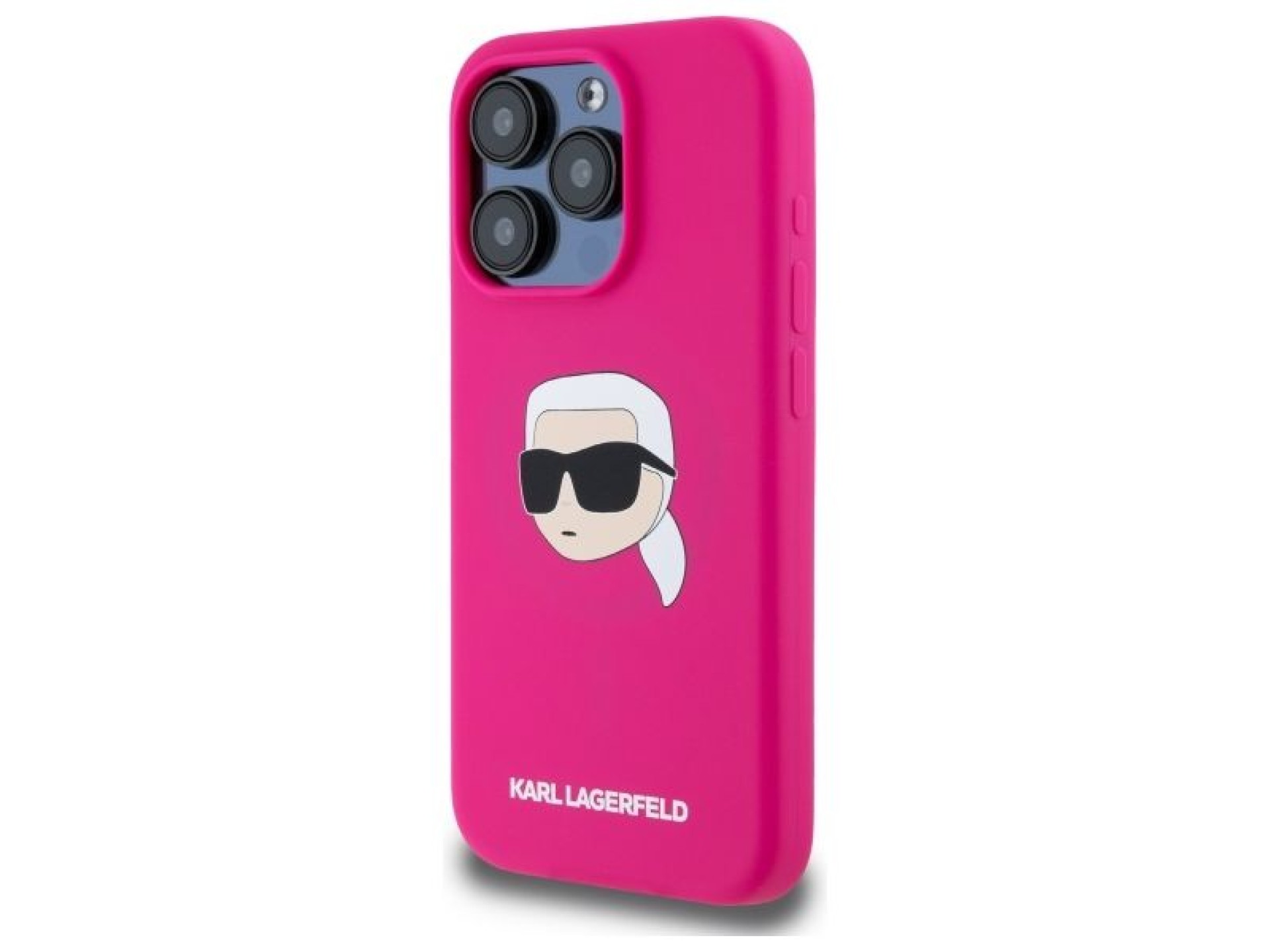 Capa rígida de silicone Karl Lagerfeld KLHMP15XSKHPPLF para iPhone 15 Pro Max 6.7