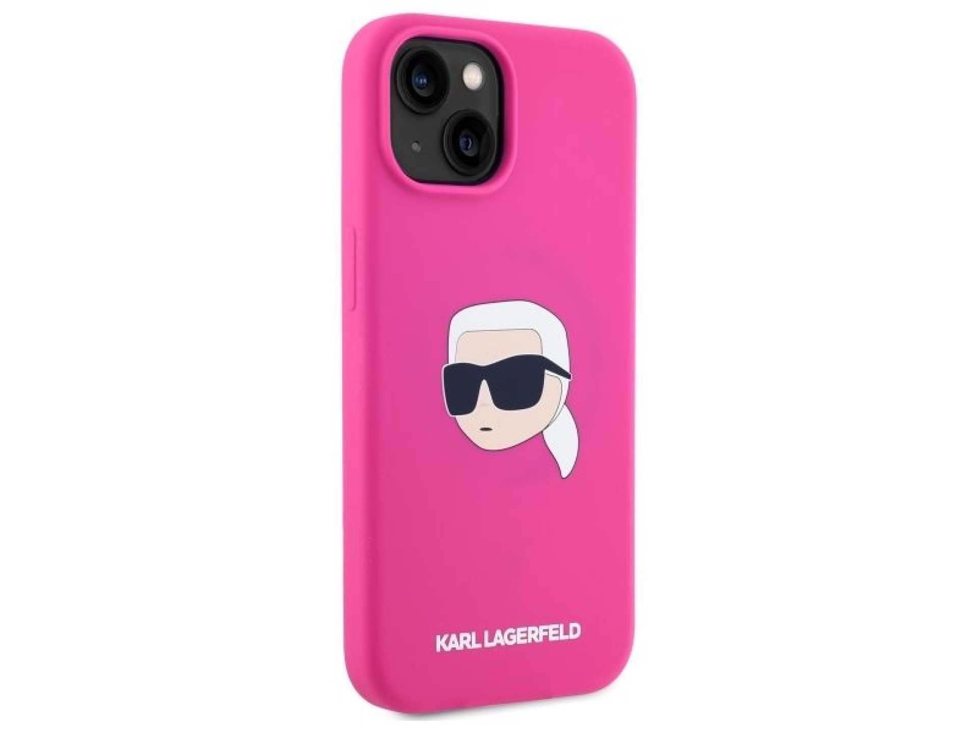 Funda rígida de silicona Karl Lagerfeld KLHMP15SSKHPPLF para iPhone 15 de 6,1