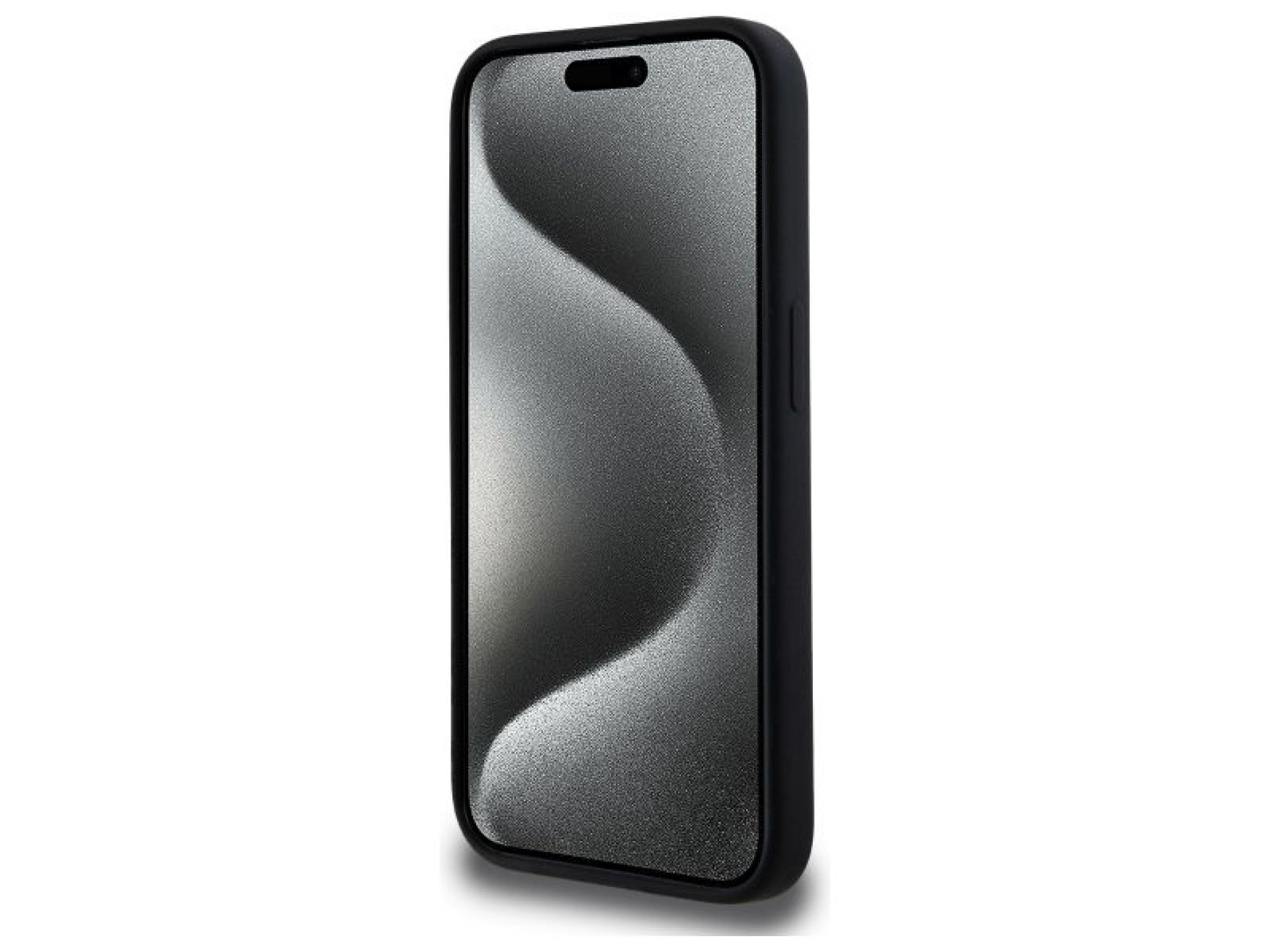 Capa rígida de silicone com estampa da cabeça de Karl Lagerfeld KLHMP15LSKHPPLK para iPhone 15 Pro 6