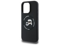 Funda rígida negra/negra Karl Lagerfeld KLHMP16XSKCHTCK para iPhone 16 Pro Max de 6,9" con cabezales Funda rígida negra/negra Karl Lagerfeld KLHMP16XSKCHTCK para iPhone 16 Pro Max de 6,9" con cabezales