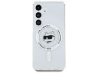 Funda Karl Lagerfeld Button Choupette Head con logo impreso MagSafe para Samsung Galaxy S25 blanca Funda Karl Lagerfeld Button Choupette Head con logo impreso MagSafe para Samsung Galaxy S25 blanca