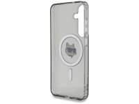 Karl Lagerfeld Button Choupette Head Printed Logo MagSafe Samsung Galaxy S25 case black Karl Lagerfeld Button Choupette Head Printed Logo MagSafe Samsung Galaxy S25 case black