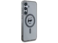 Karl Lagerfeld Button Choupette Head Printed Logo MagSafe Samsung Galaxy S25 case black Karl Lagerfeld Button Choupette Head Printed Logo MagSafe Samsung Galaxy S25 case black