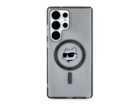 Karl Lagerfeld Button Choupette Head Printed Logo MagSafe Samsung Galaxy S25 Ultra case black Karl Lagerfeld Button Choupette Head Printed Logo MagSafe Samsung Galaxy S25 Ultra case black