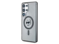 Karl Lagerfeld Button Choupette Head Printed Logo MagSafe Samsung Galaxy S25 Ultra case black Karl Lagerfeld Button Choupette Head Printed Logo MagSafe Samsung Galaxy S25 Ultra case black